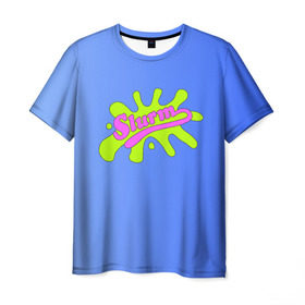 Мужская футболка 3D с принтом Slurm в Санкт-Петербурге, 100% полиэфир | прямой крой, круглый вырез горловины, длина до линии бедер | Тематика изображения на принте: futurama | футурама