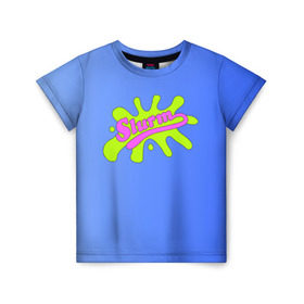 Детская футболка 3D с принтом Slurm в Санкт-Петербурге, 100% гипоаллергенный полиэфир | прямой крой, круглый вырез горловины, длина до линии бедер, чуть спущенное плечо, ткань немного тянется | futurama | футурама