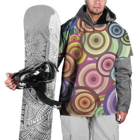 Накидка на куртку 3D с принтом Радуга добра в Санкт-Петербурге, 100% полиэстер |  | круги | паттерн | разноцветный
