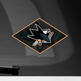 Наклейка на автомобиль с принтом NHL: Sharks в Санкт-Петербурге, ПВХ |  | Тематика изображения на принте: 