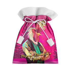 Подарочный 3D мешок с принтом Happy Richard`s year! в Санкт-Петербурге, 100% полиэстер | Размер: 29*39 см | Тематика изображения на принте: hotline miami