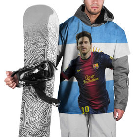 Накидка на куртку 3D с принтом Messi from Argentina в Санкт-Петербурге, 100% полиэстер |  | аргентина | барселона | месси | футбол