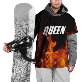 Накидка на куртку 3D с принтом Queen в Санкт-Петербурге, 100% полиэстер |  | rok | куин | меркури | музыка | панк | рок | фреди