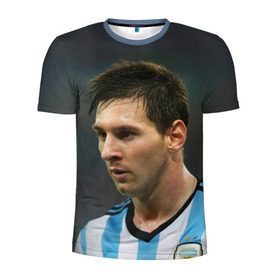 Мужская футболка 3D спортивная с принтом Leo Messi в Санкт-Петербурге, 100% полиэстер с улучшенными характеристиками | приталенный силуэт, круглая горловина, широкие плечи, сужается к линии бедра | fc barcelona | football | lionel messi | messi | аргентина | барса | лео месси | фк барселона | футбол