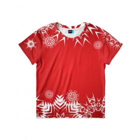 Детская футболка 3D с принтом Дуx рождества в Санкт-Петербурге, 100% гипоаллергенный полиэфир | прямой крой, круглый вырез горловины, длина до линии бедер, чуть спущенное плечо, ткань немного тянется | Тематика изображения на принте: 