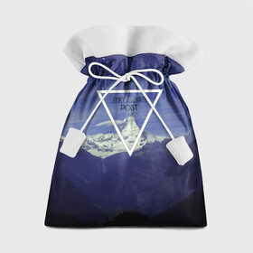 Подарочный 3D мешок с принтом MINIMALISM POST#2 в Санкт-Петербурге, 100% полиэстер | Размер: 29*39 см | Тематика изображения на принте: minimalism | арт | горы | звезды | лес. | минимализм | ночное небо | обои | популярные | природа | снег