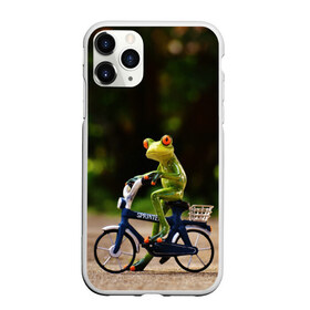 Чехол для iPhone 11 Pro матовый с принтом Лягушка в Санкт-Петербурге, Силикон |  | велосипед | жаба | животные | лягушка | мини | фигурка