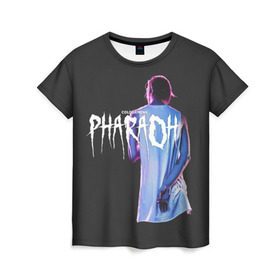 Женская футболка 3D с принтом PHARAOH / COLDSIEMENS в Санкт-Петербурге, 100% полиэфир ( синтетическое хлопкоподобное полотно) | прямой крой, круглый вырез горловины, длина до линии бедер | dead dynasty | pharaoh | techno