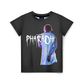 Детская футболка 3D с принтом PHARAOH / COLDSIEMENS в Санкт-Петербурге, 100% гипоаллергенный полиэфир | прямой крой, круглый вырез горловины, длина до линии бедер, чуть спущенное плечо, ткань немного тянется | dead dynasty | pharaoh | techno