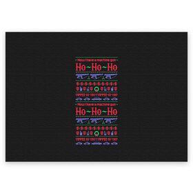 Поздравительная открытка с принтом Новогодний свитер Крепкий орешек в Санкт-Петербурге, 100% бумага | плотность бумаги 280 г/м2, матовая, на обратной стороне линовка и место для марки
 | 2017 | new year | крепкий | новогодний | орешек