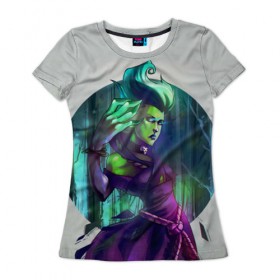 Женская футболка 3D с принтом Death Prophet в Санкт-Петербурге, 100% полиэфир ( синтетическое хлопкоподобное полотно) | прямой крой, круглый вырез горловины, длина до линии бедер | 