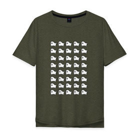 Мужская футболка хлопок Oversize с принтом Undertale doge в Санкт-Петербурге, 100% хлопок | свободный крой, круглый ворот, “спинка” длиннее передней части | андертейл | подземелье | собака