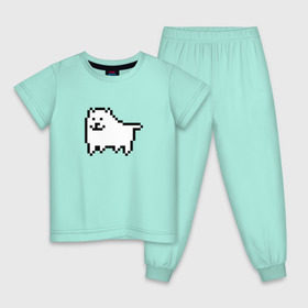 Детская пижама хлопок с принтом Undertale game doge в Санкт-Петербурге, 100% хлопок |  брюки и футболка прямого кроя, без карманов, на брюках мягкая резинка на поясе и по низу штанин
 | dog | андертейл | подземелье | собака