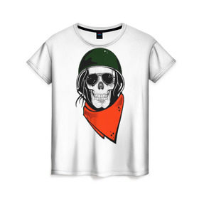 Женская футболка 3D с принтом Минимализм в Санкт-Петербурге, 100% полиэфир ( синтетическое хлопкоподобное полотно) | прямой крой, круглый вырез горловины, длина до линии бедер | минимализм | черепа