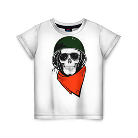 Детская футболка 3D с принтом Минимализм в Санкт-Петербурге, 100% гипоаллергенный полиэфир | прямой крой, круглый вырез горловины, длина до линии бедер, чуть спущенное плечо, ткань немного тянется | минимализм | черепа