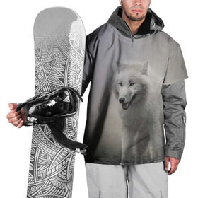 Накидка на куртку 3D с принтом Волк в Санкт-Петербурге, 100% полиэстер |  | волки | хищник