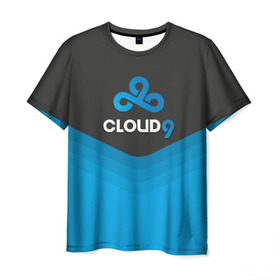 Мужская футболка 3D с принтом Cloud 9 Uniform в Санкт-Петербурге, 100% полиэфир | прямой крой, круглый вырез горловины, длина до линии бедер | counter strike | cs go | swat | terrorist | контр страйк | кс го | спецназ