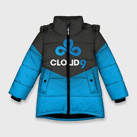 Зимняя куртка для девочек 3D с принтом Cloud 9 Uniform в Санкт-Петербурге, ткань верха — 100% полиэстер; подклад — 100% полиэстер, утеплитель — 100% полиэстер. | длина ниже бедра, удлиненная спинка, воротник стойка и отстегивающийся капюшон. Есть боковые карманы с листочкой на кнопках, утяжки по низу изделия и внутренний карман на молнии. 

Предусмотрены светоотражающий принт на спинке, радужный светоотражающий элемент на пуллере молнии и на резинке для утяжки. | counter strike | cs go | swat | terrorist | контр страйк | кс го | спецназ