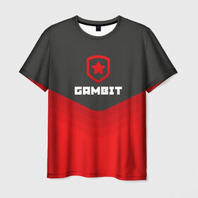 Мужская футболка 3D с принтом Gambit Gaming Uniform в Санкт-Петербурге, 100% полиэфир | прямой крой, круглый вырез горловины, длина до линии бедер | counter strike | cs go | gambit | swat | terrorist | гамбит | контр страйк | кс го | спецназ