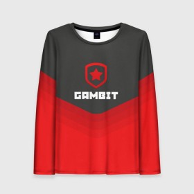 Женский лонгслив 3D с принтом Gambit Gaming Uniform в Санкт-Петербурге, 100% полиэстер | длинные рукава, круглый вырез горловины, полуприлегающий силуэт | counter strike | cs go | gambit | swat | terrorist | гамбит | контр страйк | кс го | спецназ