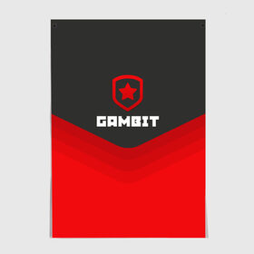 Постер с принтом Gambit Gaming Uniform в Санкт-Петербурге, 100% бумага
 | бумага, плотность 150 мг. Матовая, но за счет высокого коэффициента гладкости имеет небольшой блеск и дает на свету блики, но в отличии от глянцевой бумаги не покрыта лаком | counter strike | cs go | gambit | swat | terrorist | гамбит | контр страйк | кс го | спецназ