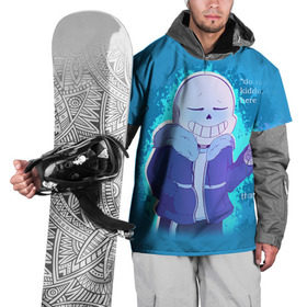Накидка на куртку 3D с принтом winter Sans в Санкт-Петербурге, 100% полиэстер |  | Тематика изображения на принте: sans | андертейл | подземелье | санс