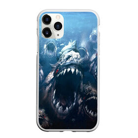 Чехол для iPhone 11 Pro Max матовый с принтом Голодные пираньи в Санкт-Петербурге, Силикон |  | еда | зубы | клыки | кровь | людоед | монстр | пираньи | пиранья | рыбы | ужас | хищник | челюсти | чудовище