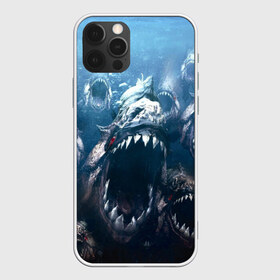 Чехол для iPhone 12 Pro Max с принтом Голодные пираньи в Санкт-Петербурге, Силикон |  | еда | зубы | клыки | кровь | людоед | монстр | пираньи | пиранья | рыбы | ужас | хищник | челюсти | чудовище