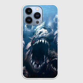 Чехол для iPhone 13 Pro с принтом Голодные пираньи в Санкт-Петербурге,  |  | еда | зубы | клыки | кровь | людоед | монстр | пираньи | пиранья | рыбы | ужас | хищник | челюсти | чудовище