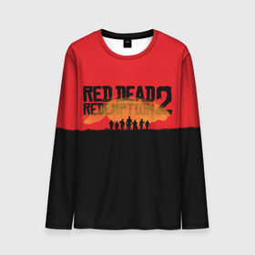 Мужской лонгслив 3D с принтом Red Dead Redemption 2 в Санкт-Петербурге, 100% полиэстер | длинные рукава, круглый вырез горловины, полуприлегающий силуэт | rdr | rdr2 | red dead redemption 2 | rockstar | дикий запад | ковбои