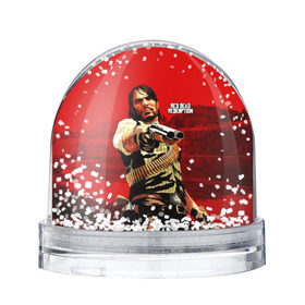 Снежный шар с принтом Red Dead Redemption в Санкт-Петербурге, Пластик | Изображение внутри шара печатается на глянцевой фотобумаге с двух сторон | rdr | rdr2 | red dead redemption 2 | rockstar | дикий запад | ковбои
