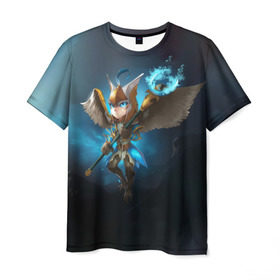 Мужская футболка 3D с принтом Wings в Санкт-Петербурге, 100% полиэфир | прямой крой, круглый вырез горловины, длина до линии бедер | dota | dota 2 | skywrath mage | дота | маг