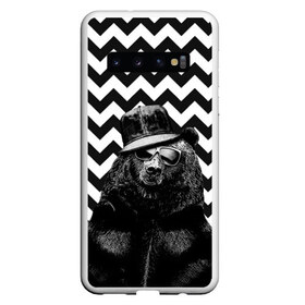 Чехол для Samsung Galaxy S10 с принтом Mr Bear в Санкт-Петербурге, Силикон | Область печати: задняя сторона чехла, без боковых панелей | Тематика изображения на принте: bear | beast | mister | roar | swag | зверь | медведь | мистер | свэг
