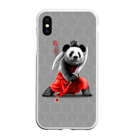 Чехол для iPhone XS Max матовый с принтом Master Panda в Санкт-Петербурге, Силикон | Область печати: задняя сторона чехла, без боковых панелей | ninja | panda | ниндзя | панда