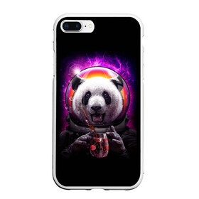 Чехол для iPhone 7Plus/8 Plus матовый с принтом Panda Cosmonaut в Санкт-Петербурге, Силикон | Область печати: задняя сторона чехла, без боковых панелей | Тематика изображения на принте: bear | galaxy | panda | space | star | астронавт | галактика | звезда | космонавт | космос | медведь | панда