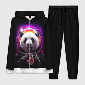 Женский костюм 3D с принтом Panda Cosmonaut в Санкт-Петербурге,  |  | bear | galaxy | panda | space | star | астронавт | галактика | звезда | космонавт | космос | медведь | панда