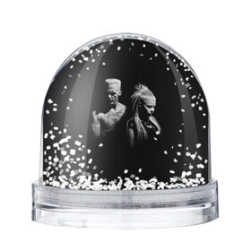 Снежный шар с принтом Two в Санкт-Петербурге, Пластик | Изображение внутри шара печатается на глянцевой фотобумаге с двух сторон | die antwoord