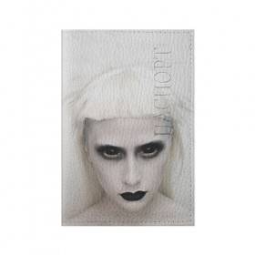 Обложка для паспорта матовая кожа с принтом Black Eyes в Санкт-Петербурге, натуральная матовая кожа | размер 19,3 х 13,7 см; прозрачные пластиковые крепления | die antwoord