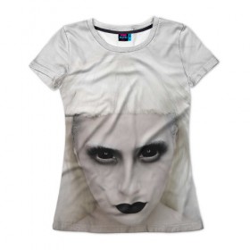 Женская футболка 3D с принтом Black Eyes в Санкт-Петербурге, 100% полиэфир ( синтетическое хлопкоподобное полотно) | прямой крой, круглый вырез горловины, длина до линии бедер | die antwoord