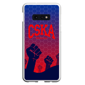 Чехол для Samsung S10E с принтом CSKA Msk в Санкт-Петербурге, Силикон | Область печати: задняя сторона чехла, без боковых панелей | Тематика изображения на принте: moscow | москва | цска