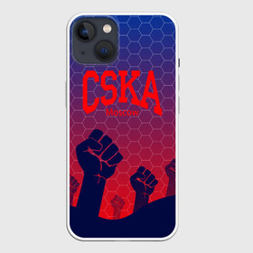 Чехол для iPhone 13 с принтом CSKA Msk в Санкт-Петербурге,  |  | Тематика изображения на принте: moscow | москва | цска