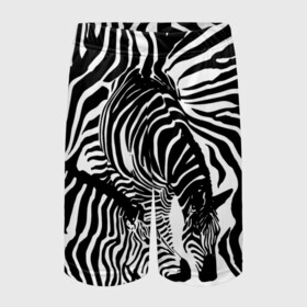 Детские спортивные шорты 3D с принтом Зебра в Санкт-Петербурге,  100% полиэстер
 | пояс оформлен широкой мягкой резинкой, ткань тянется
 | дикое | животное | зебра | камуфляж | лошадь | маскировка | полосы | текстура | фон | черно белые