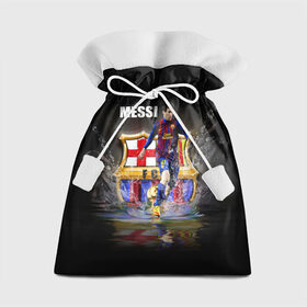 Подарочный 3D мешок с принтом Месси в Санкт-Петербурге, 100% полиэстер | Размер: 29*39 см | barselona | messi | аргентина | барселона | испания | месси | футбол