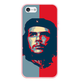 Чехол для iPhone 5/5S матовый с принтом Che Guevara в Санкт-Петербурге, Силикон | Область печати: задняя сторона чехла, без боковых панелей | че гевара