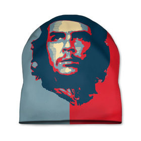Шапка 3D с принтом Che Guevara в Санкт-Петербурге, 100% полиэстер | универсальный размер, печать по всей поверхности изделия | че гевара