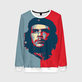 Женский свитшот 3D с принтом Che Guevara в Санкт-Петербурге, 100% полиэстер с мягким внутренним слоем | круглый вырез горловины, мягкая резинка на манжетах и поясе, свободная посадка по фигуре | че гевара