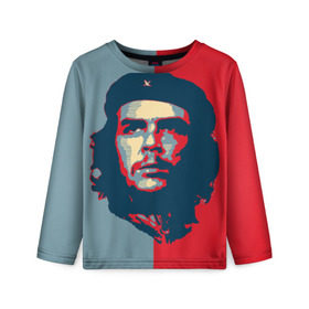 Детский лонгслив 3D с принтом Che Guevara в Санкт-Петербурге, 100% полиэстер | длинные рукава, круглый вырез горловины, полуприлегающий силуэт
 | Тематика изображения на принте: че гевара