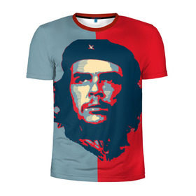Мужская футболка 3D спортивная с принтом Che Guevara в Санкт-Петербурге, 100% полиэстер с улучшенными характеристиками | приталенный силуэт, круглая горловина, широкие плечи, сужается к линии бедра | Тематика изображения на принте: че гевара