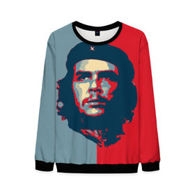 Мужской свитшот 3D с принтом Che Guevara в Санкт-Петербурге, 100% полиэстер с мягким внутренним слоем | круглый вырез горловины, мягкая резинка на манжетах и поясе, свободная посадка по фигуре | Тематика изображения на принте: че гевара