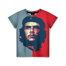 Детская футболка 3D с принтом Che Guevara в Санкт-Петербурге, 100% гипоаллергенный полиэфир | прямой крой, круглый вырез горловины, длина до линии бедер, чуть спущенное плечо, ткань немного тянется | Тематика изображения на принте: че гевара